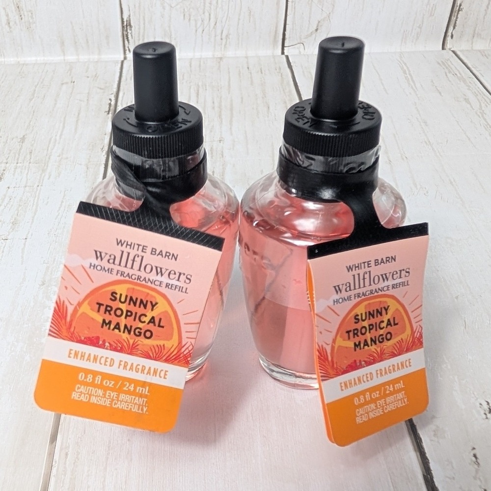 Bath & Body‎ Works Wallflowers Refill 2-Pack Sunny Tropical Mango SEALED Fruity